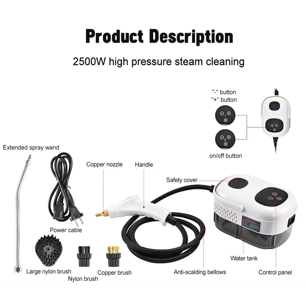 Magneto 2500W High-Pressure Steam Cleaner - Magneto
