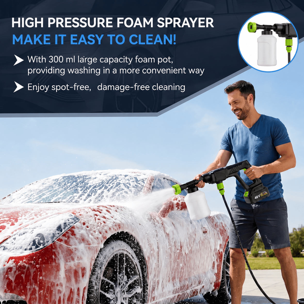Magneto Cordless 500PSI Pressure Washer - Magneto