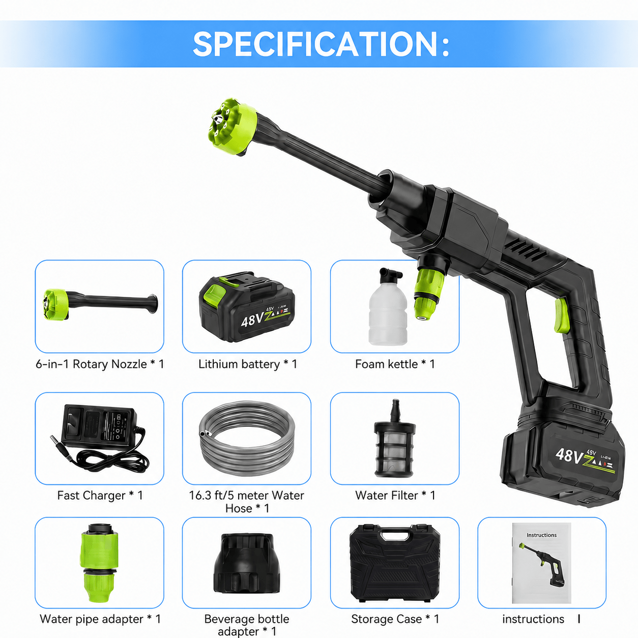 Magneto Cordless 500PSI Pressure Washer - Magneto