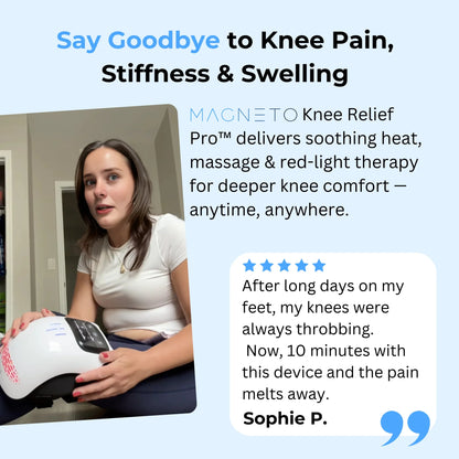 Magneto Knee Relief Pro™ – 3 - in - 1 Heated Knee Therapy Massager - Magneto